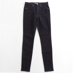 Revtown High Rise Skinny Jeans Black Stretchy Denim Womens Size 30